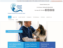 Tablet Screenshot of falmouthvet.com